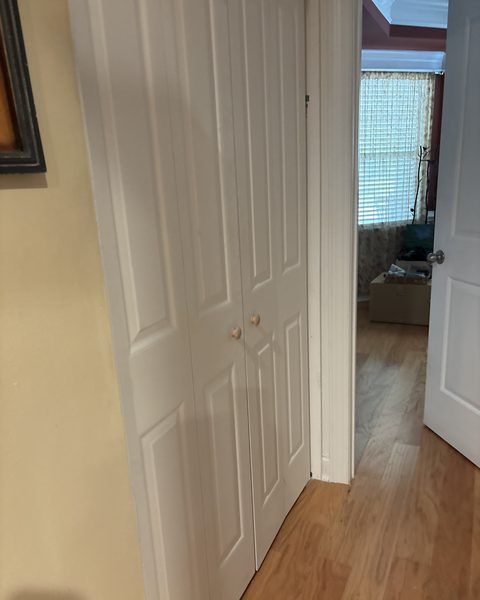 The custom pantry at an early stage of the build